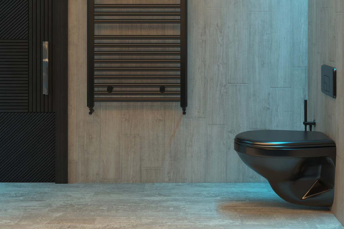 Dark Bathroom - Cornwall Tiler